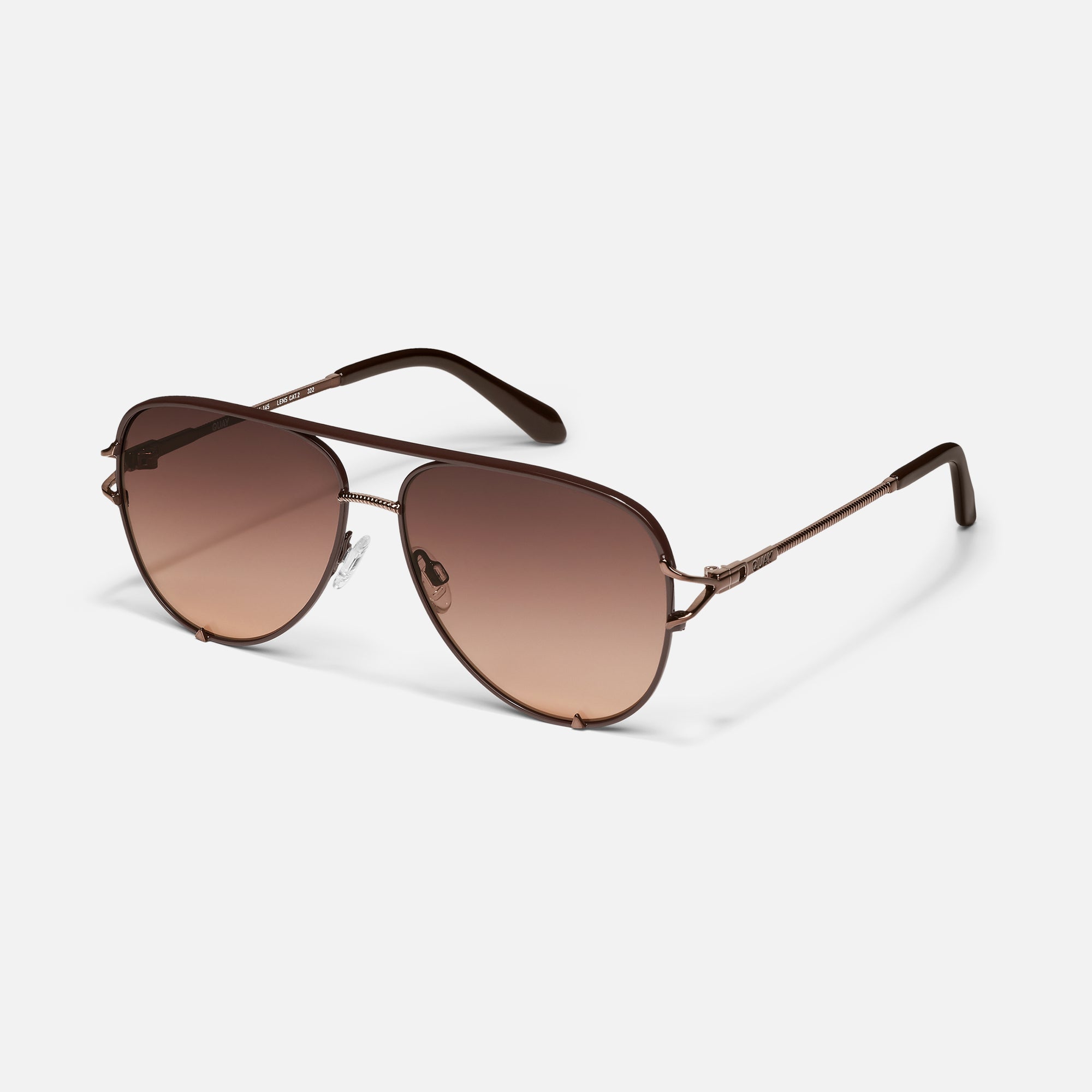 High Key Twist Luxe Aviator Sunglasses For Women Quay Australia