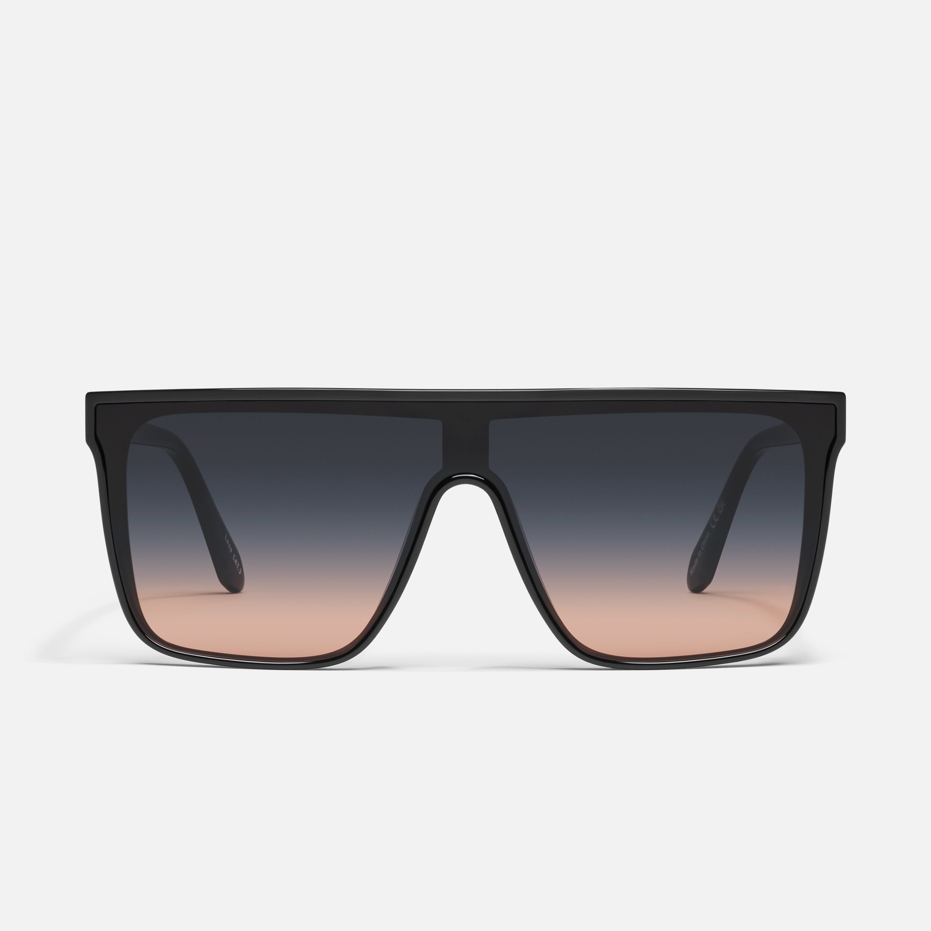 NIGHTFALL Polarised Flat Top Shield Sunglasses Quay Australia